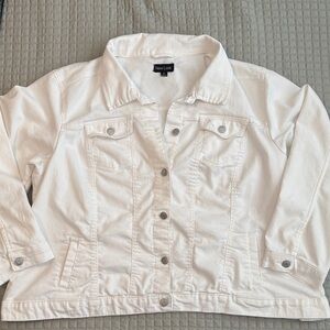 New Look Women's White Jean Jacket